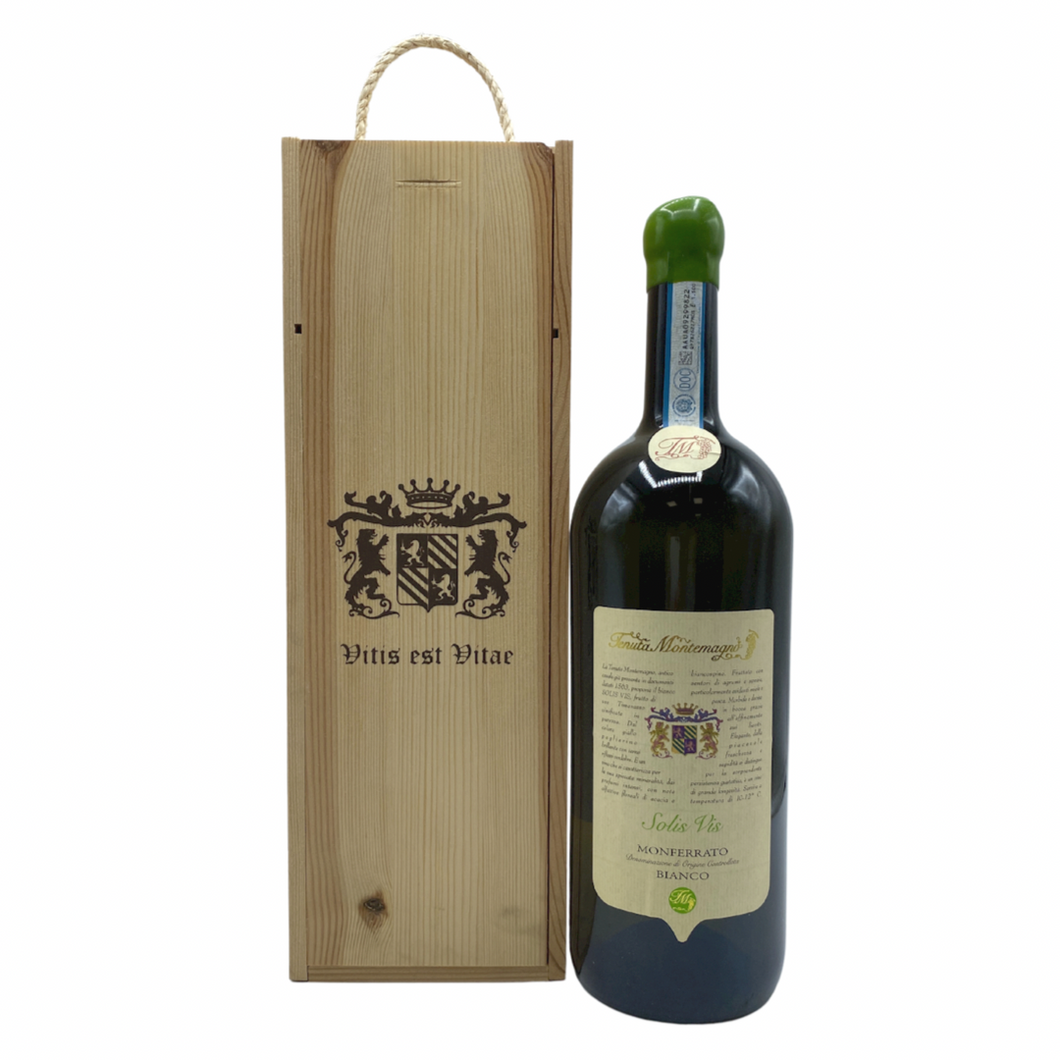 Solis Vis Monferrato DOC Bianco Magnum con cassetta di legno | Tenuta Montemagno